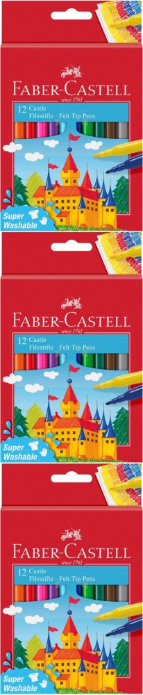 Flamastry Faber Castell Zamek 12 kolorów