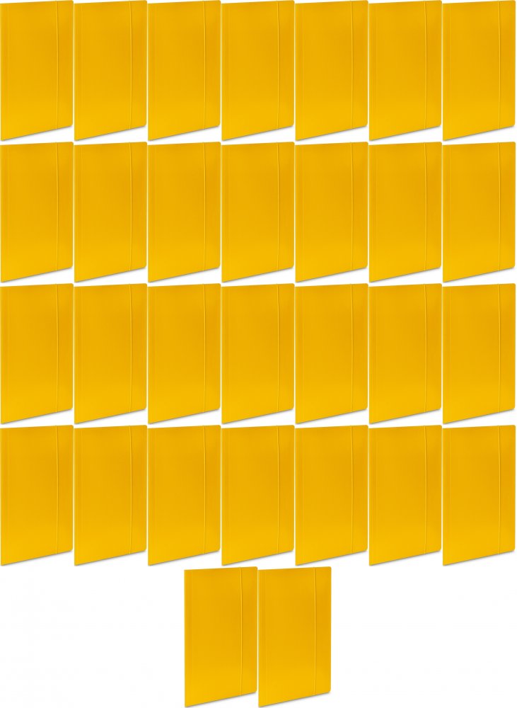Teczka z gumką VauPe A4 kartonowa lakierowana żółty