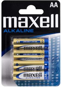 Bateria alkaliczna Maxell, AA, 4 sztuki